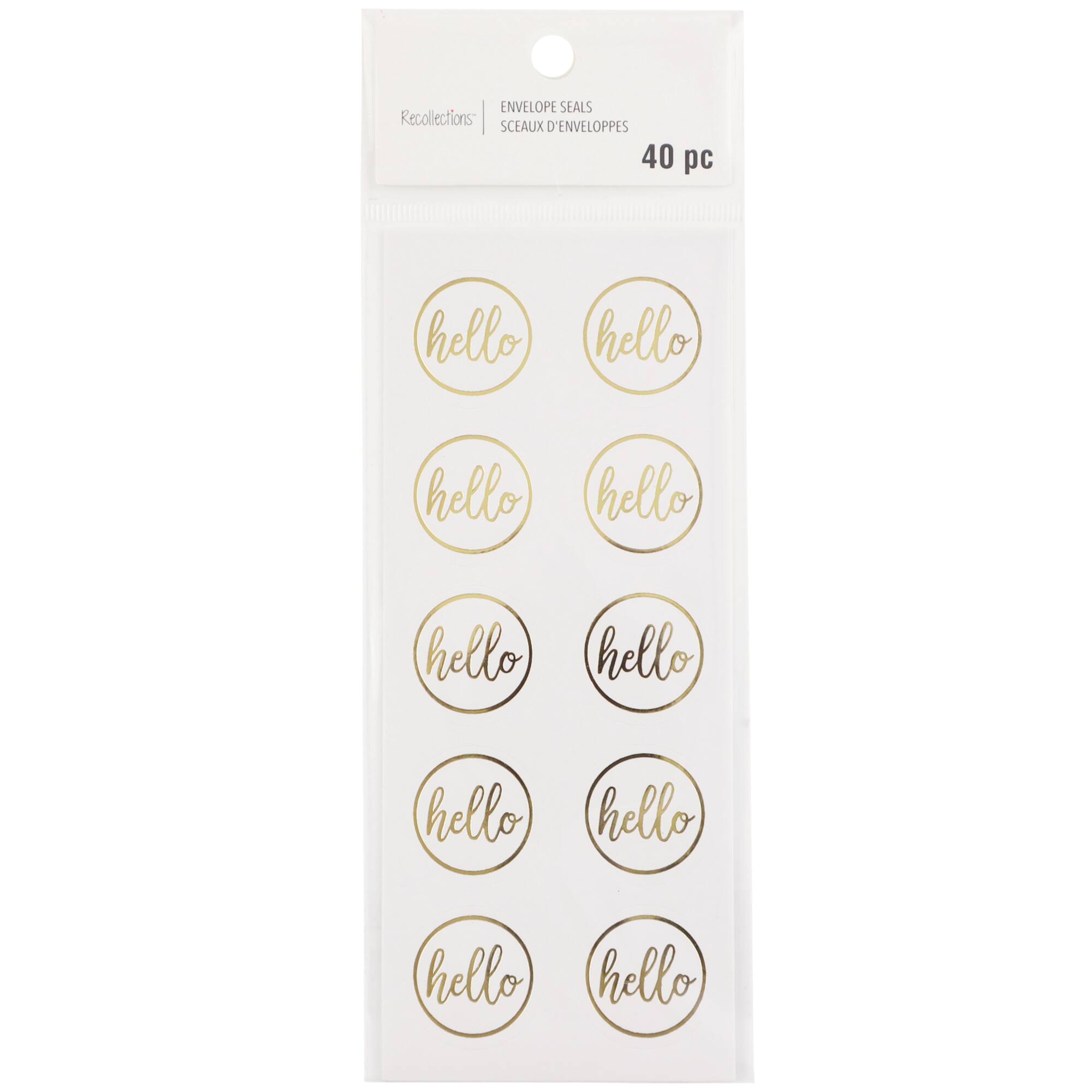 Gold Hello Foil Envelope Seals by Recollections™